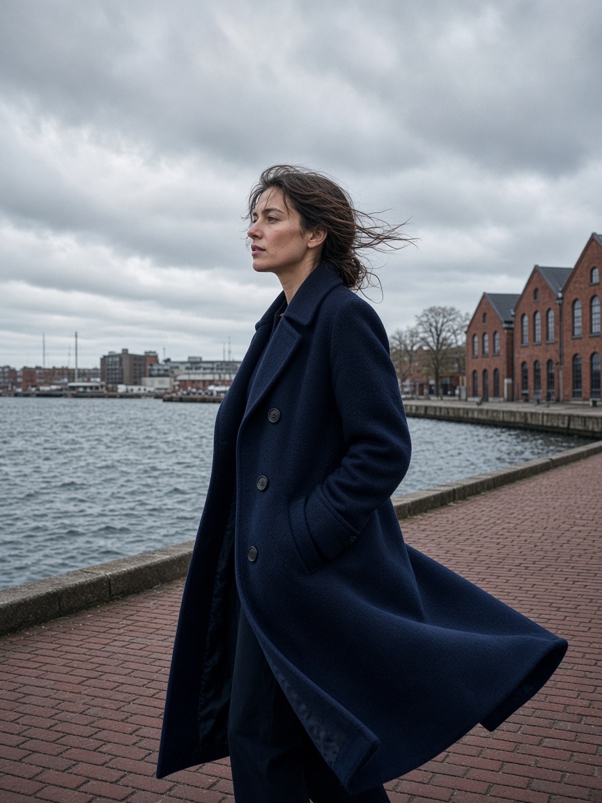 Coat, quay