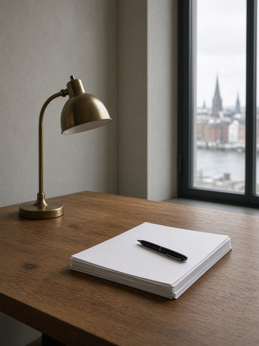 Table, lamp